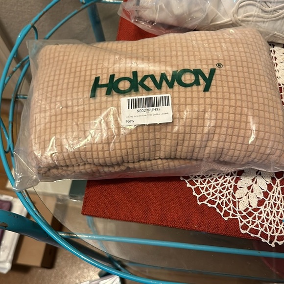 NWT bundle. Laundry basket, chair cover and portable toothbrushes with case. - Picture 2 of 6